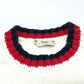 FENDI FAE137 Logo Pullover Knit Sweater, FILA Collaboration, Cotton, White, Women's