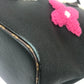 LOUIS VUITTON M56960 Shearling Monogram Flower LV Initial Neverfull MM Fluffy Shoulder Bag Tote Bag in Calf Leather, Black