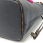 LOUIS VUITTON M56960 Shearling Monogram Flower LV Initial Neverfull MM Fluffy Shoulder Bag Tote Bag in Calf Leather, Black