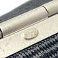 CHANEL Logo 99S Vintage Nylon Bracelet for Women, Silver and Blue