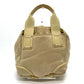 CHANEL CC Coco Mark Fluffy Bag Handbag Mouton Women's Beige x Gold Hardware