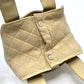 CHANEL CC Coco Mark Fluffy Bag Handbag Mouton Women's Beige x Gold Hardware