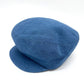 HERMES Newsboy Hat, Linen, Women's, Blue