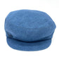 HERMES Newsboy Hat, Linen, Women's, Blue