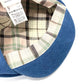 HERMES Newsboy Hat, Linen, Women's, Blue