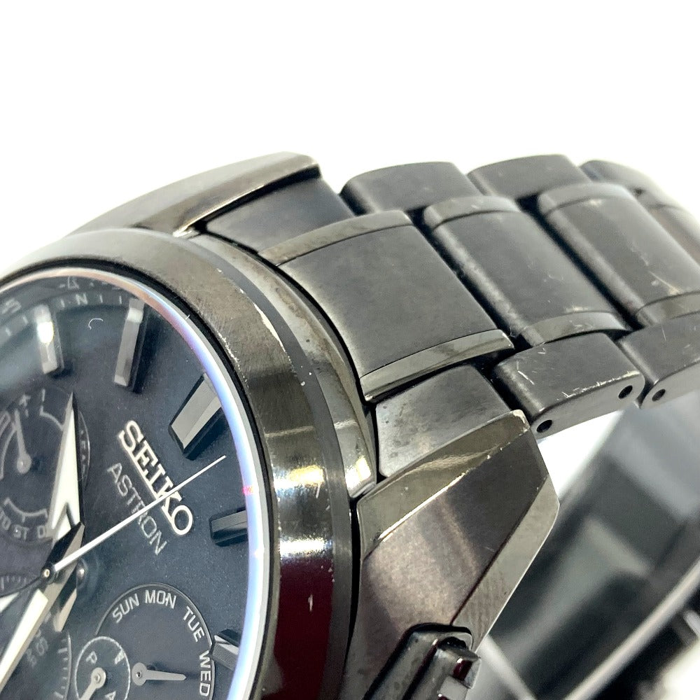 SEIKO SBXC069/5X53-0AV0 Astron Global Line Day Date GPS Solar Radio-Controlled Watch Titanium Men's Black