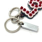 FENDI 12473513 Logo Studs Bag Key Ring Charm with USB, Rubber Keychain, Women's, Multicolor