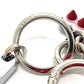FENDI 12473513 Logo Studs Bag Key Ring Charm with USB, Rubber Keychain, Women's, Multicolor