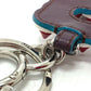 FENDI 12473513 Logo Studs Bag Key Ring Charm with USB, Rubber Keychain, Women's, Multicolor