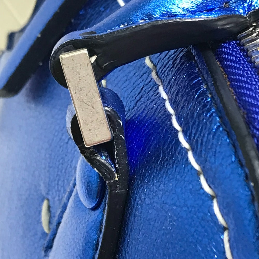 Maison Margiela 5AC  カバン 2WAYバッグ ハンドバッグ ショルダーバッグ レザー レディース ガンメタ ブルー - brandshop-reference