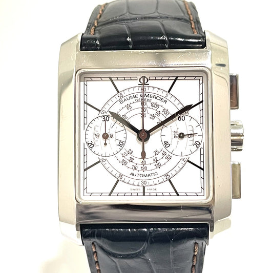 Baume & Mercier MOA08607 クロノグラフ ハンプトンクラシック 自動巻き 腕時計 SS メンズ