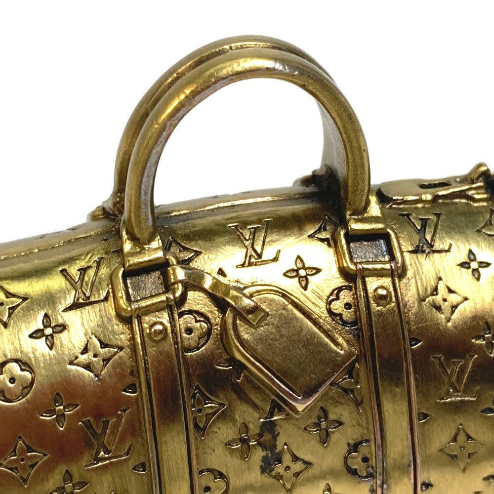 LOUIS VUITTON Novelty, Not for Sale, Monogram Boston Bag with Keepall Motif, Paperweight, Metal, Unisex, Bronze Gold