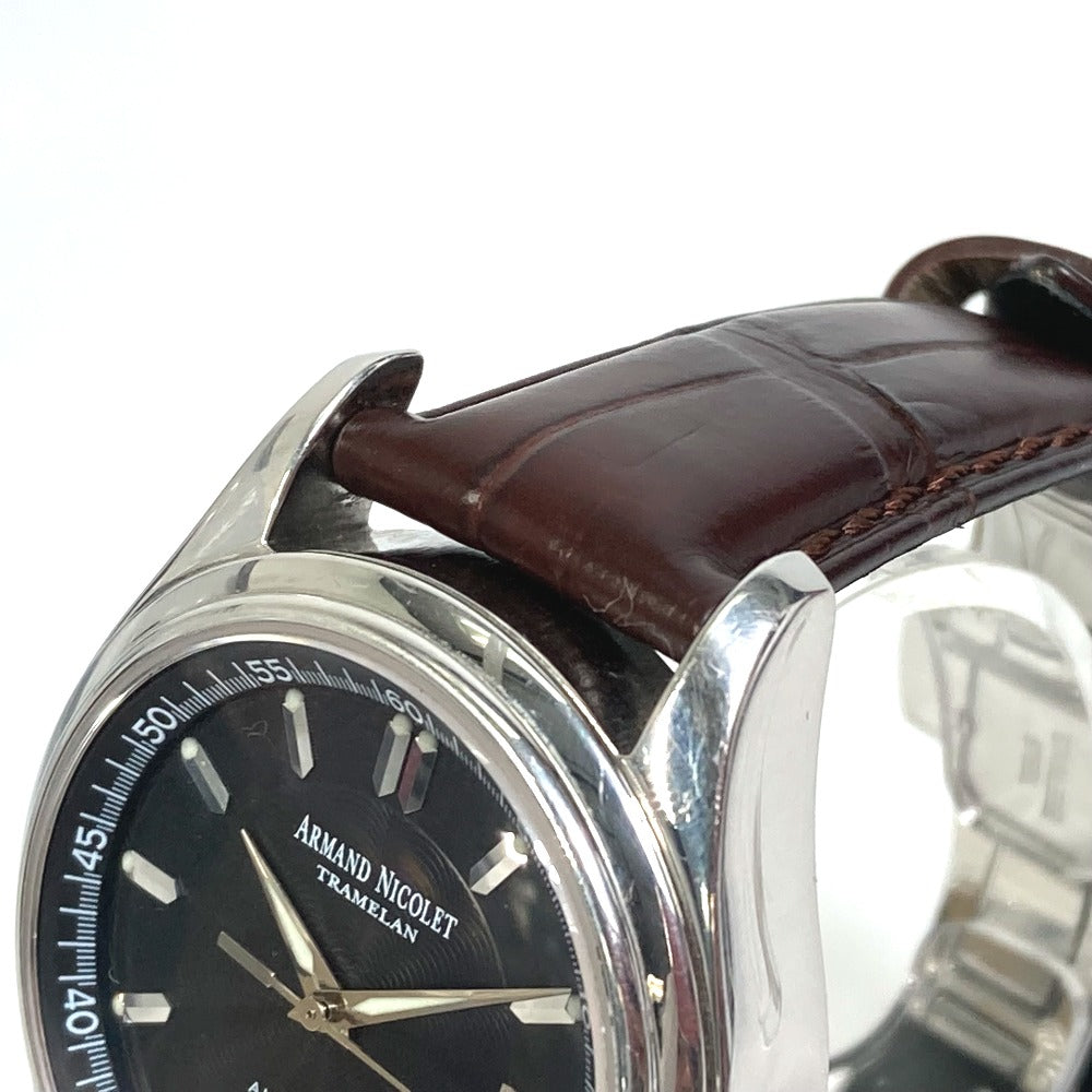 ARMAND NICOLET 9040A TRAMELAN ハンター 自動巻き デイト 腕時計 SS メンズ - brandshop-reference