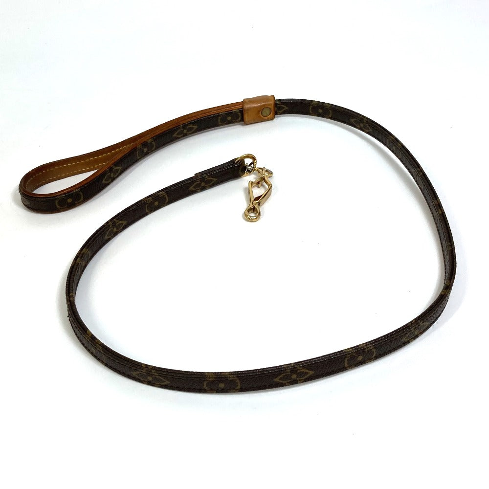 LOUIS VUITTON M58056 Monogram Wristlet Baxter MM Pet Lead, Monogram Canvas, Unisex, Brown