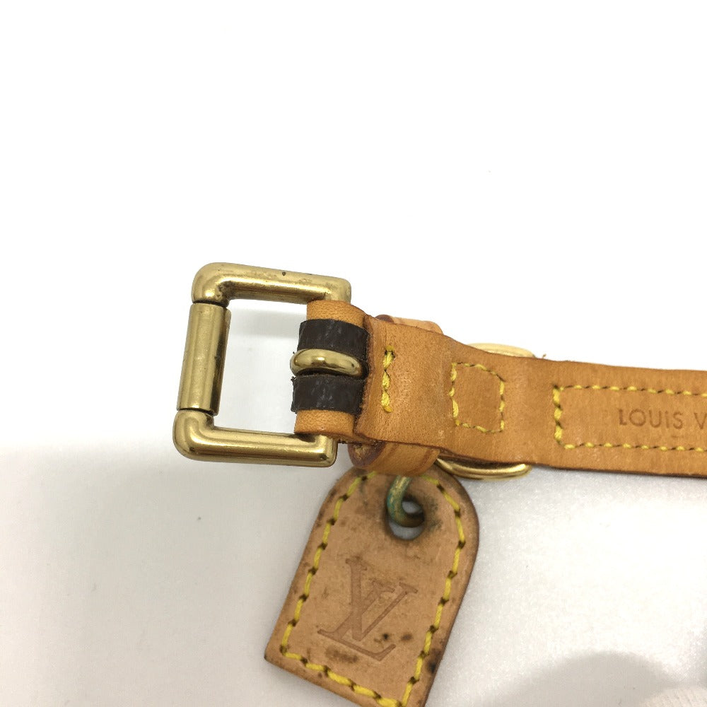 LOUIS VUITTON M58071 Monogram Collier Baxter MM Dog/Pet Collar, Monogram Canvas, Unisex, Brown