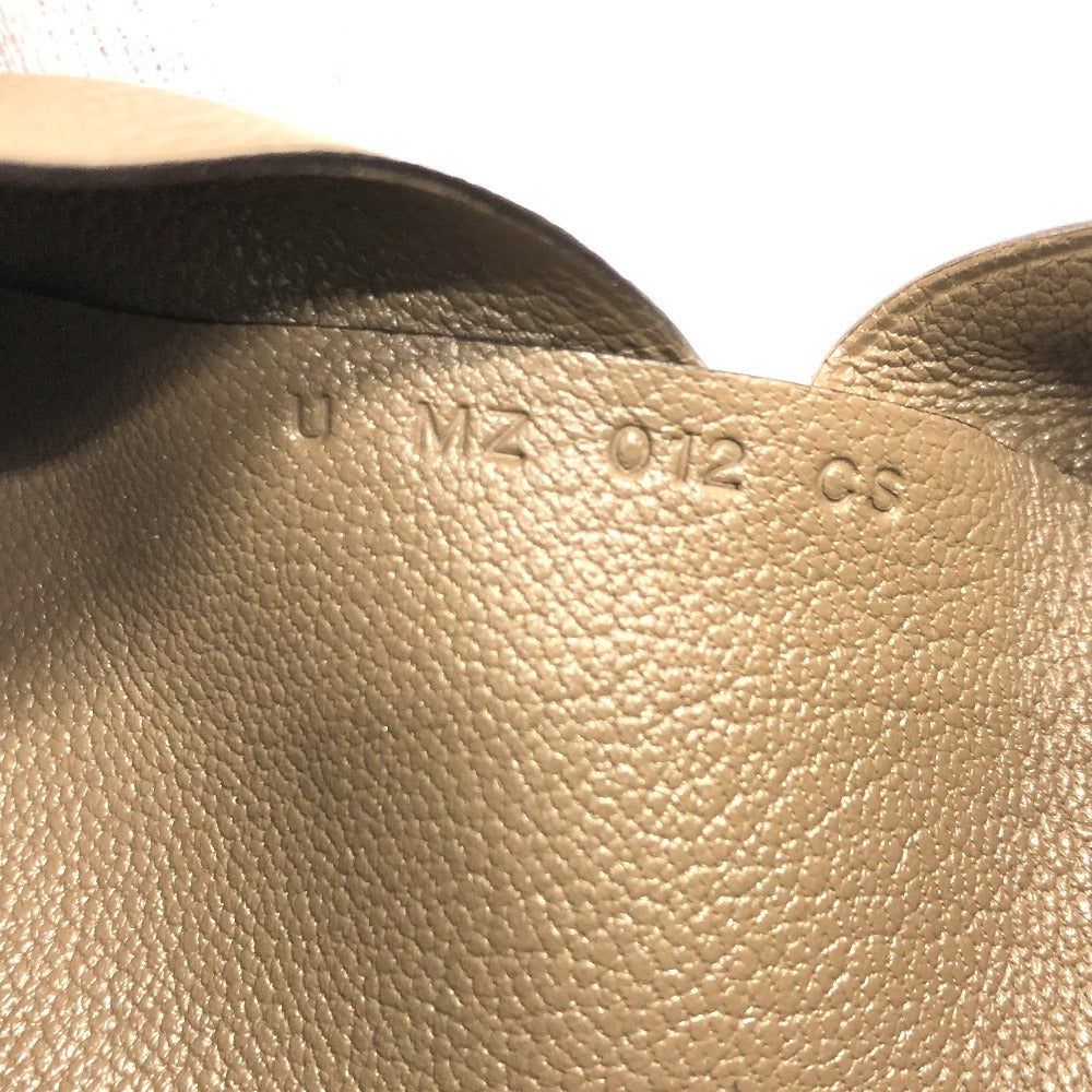 HERMES Calvi Duo Business Card Holder, Bifold Card Case, Chevre Mysore, Women's, Etoupe, Brown