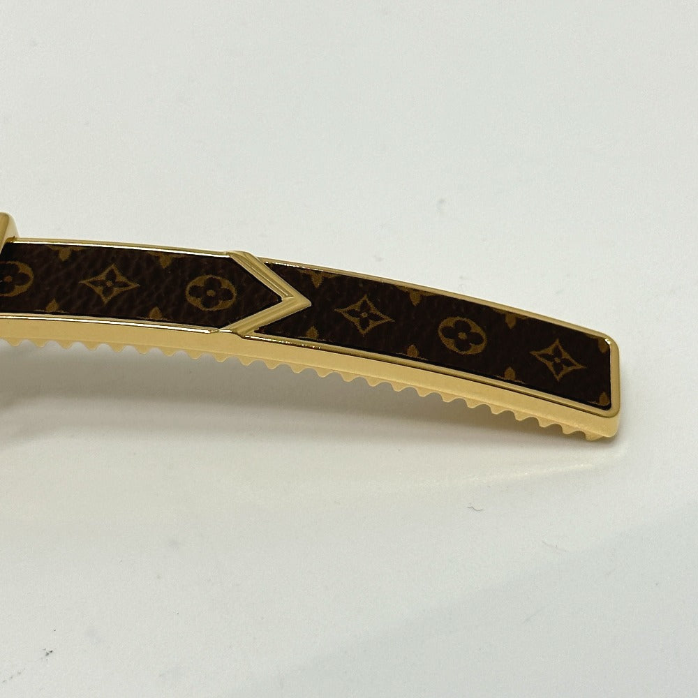 LOUIS VUITTON M00566 モノグラム バレッタ ループ ヘアアクセサリー バレッタ GP レディース ブラウン