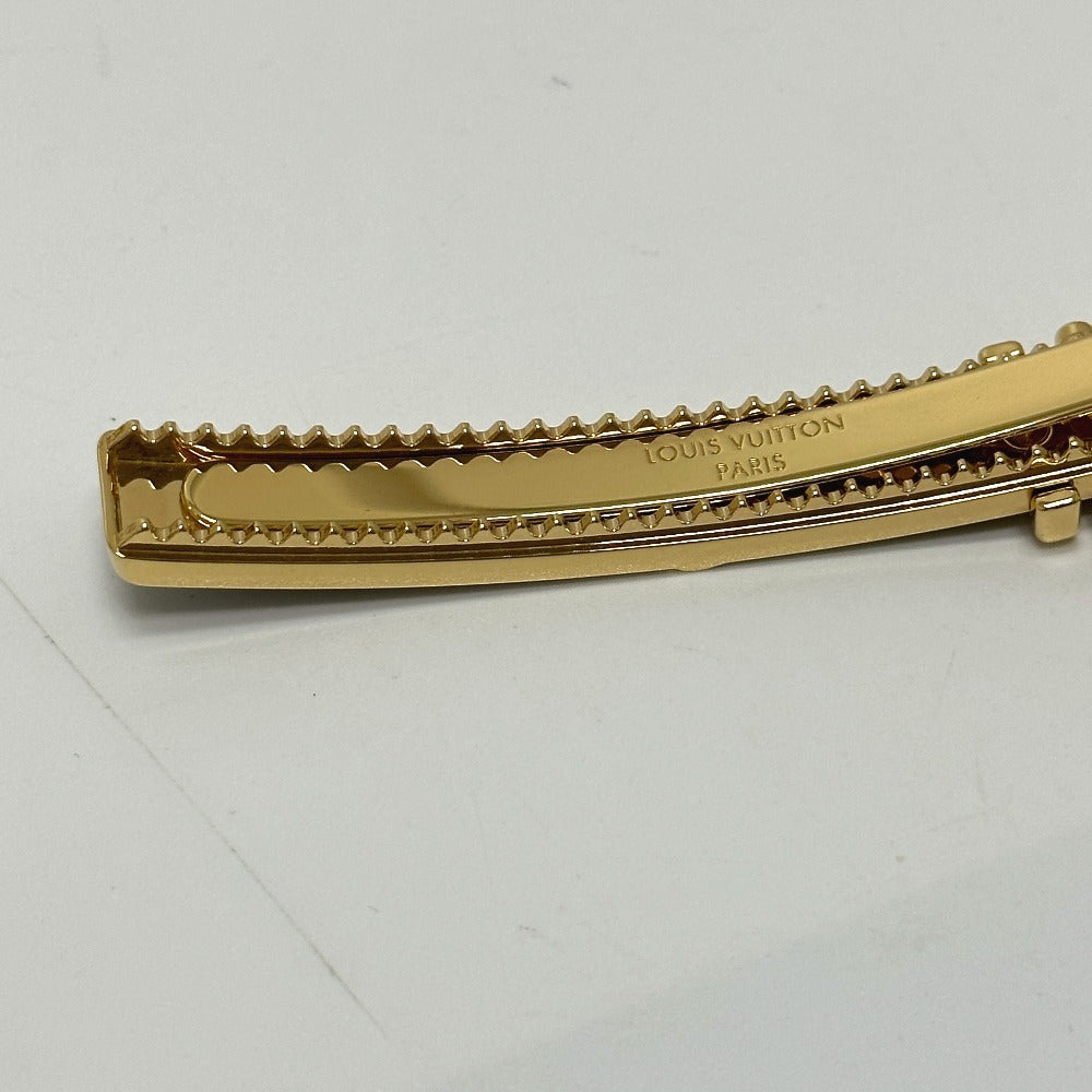 LOUIS VUITTON M00566 モノグラム バレッタ ループ ヘアアクセサリー バレッタ GP レディース ブラウン