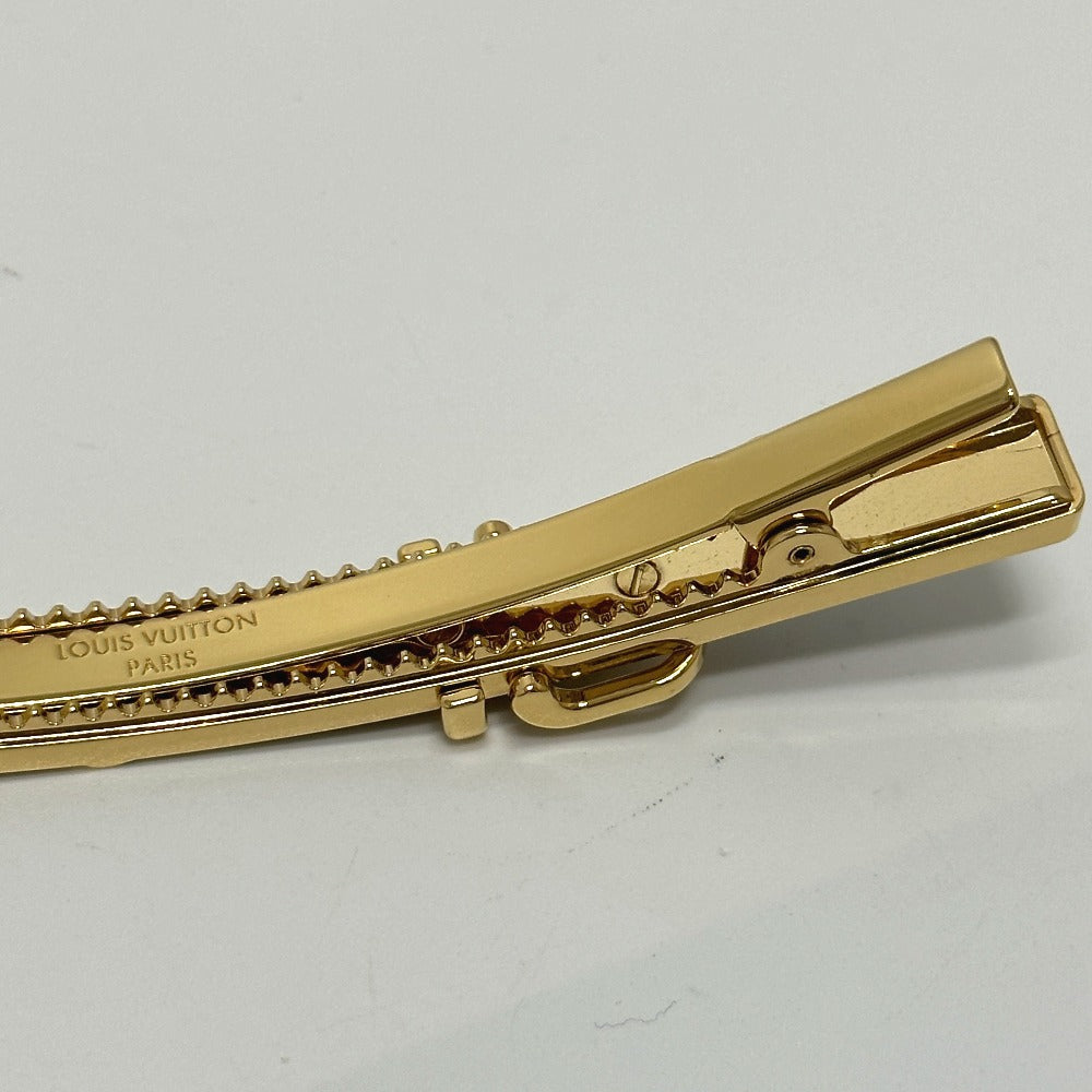 LOUIS VUITTON M00566 モノグラム バレッタ ループ ヘアアクセサリー バレッタ GP レディース ブラウン
