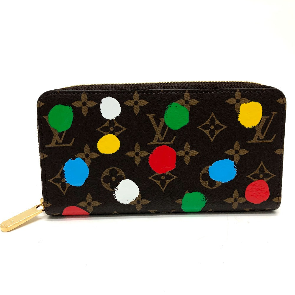 LOUIS VUITTON M81864 モノグラム ジッピーウォレット 草間彌生 長財布 モノグラムキャンバス レディース ブラウン