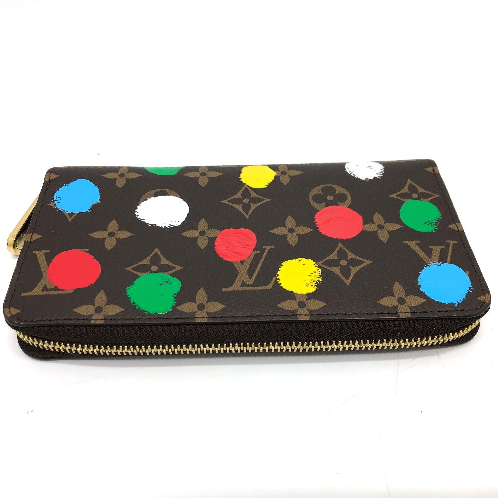 LOUIS VUITTON M81864 モノグラム ジッピーウォレット 草間彌生 長財布 モノグラムキャンバス レディース ブラウン