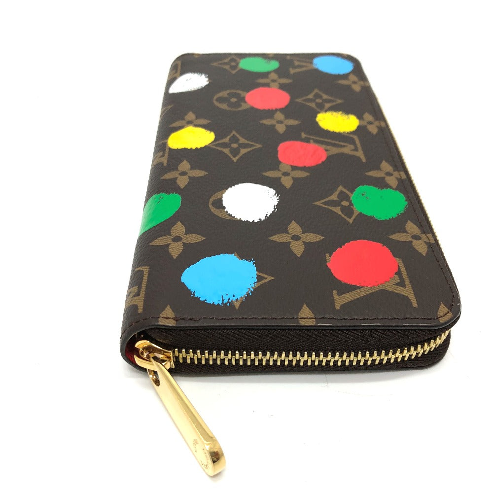 LOUIS VUITTON M81864 モノグラム ジッピーウォレット 草間彌生 長財布 モノグラムキャンバス レディース ブラウン