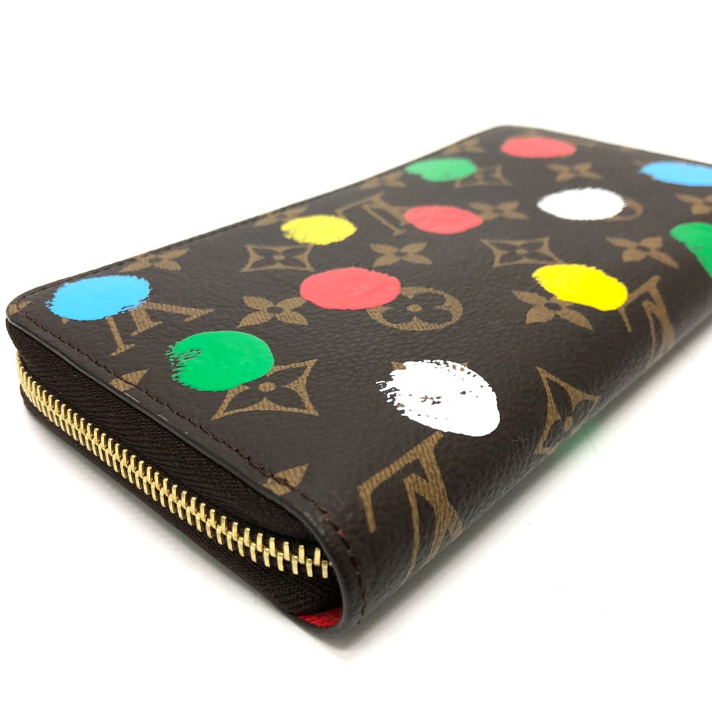 LOUIS VUITTON M81864 モノグラム ジッピーウォレット 草間彌生 長財布 モノグラムキャンバス レディース ブラウン
