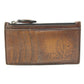 Berluti Caligraffiti Card Holder/Coin Case with Key Ring, Leather, Men's, Brown