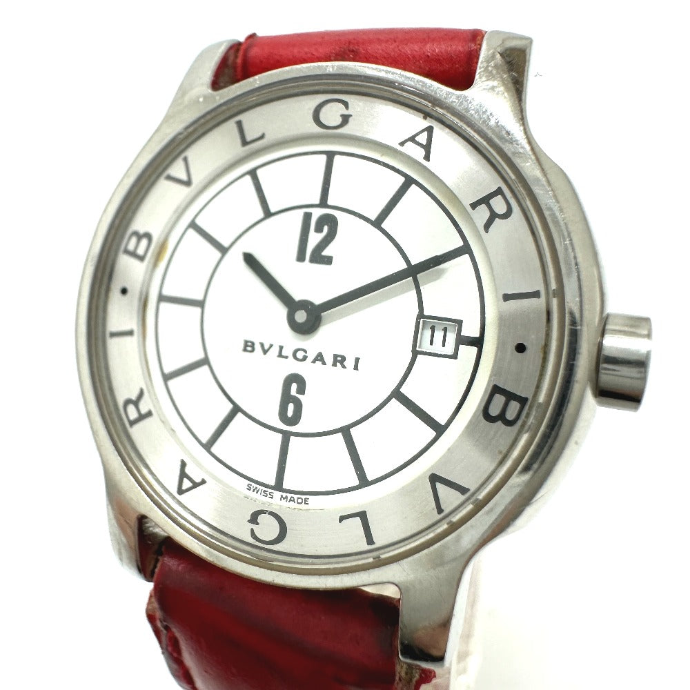 BVLGARI Solotempo Quartz Date Watch, Stainless Steel, Women's, Silver
