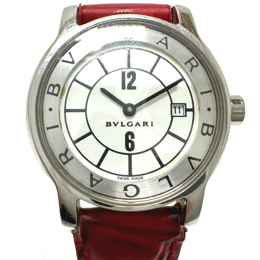 BVLGARI Solotempo Quartz Date Watch, Stainless Steel, Women's, Silver