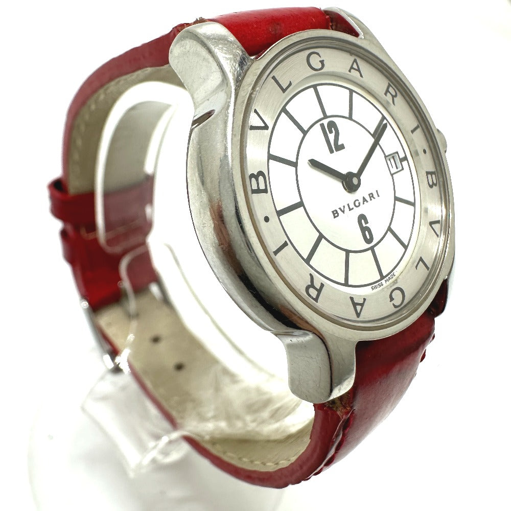 BVLGARI Solotempo Quartz Date Watch, Stainless Steel, Women's, Silver