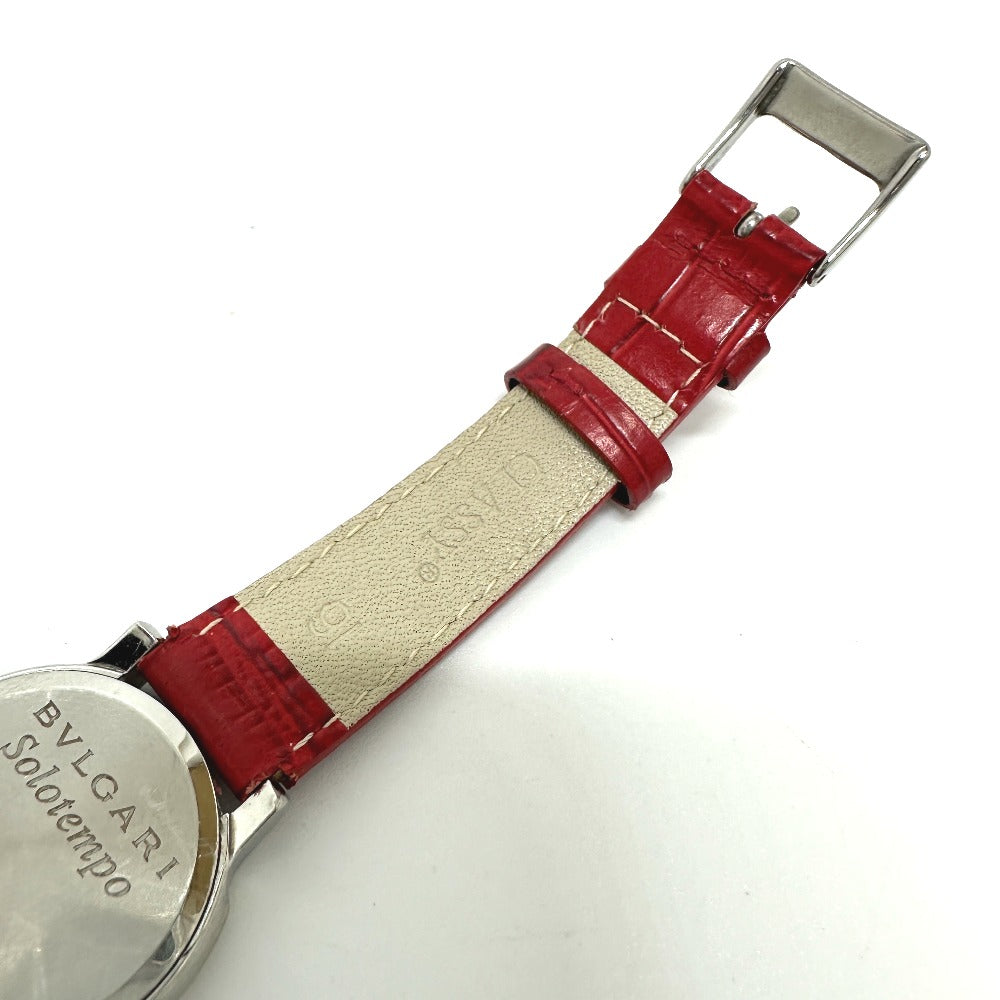 BVLGARI Solotempo Quartz Date Watch, Stainless Steel, Women's, Silver