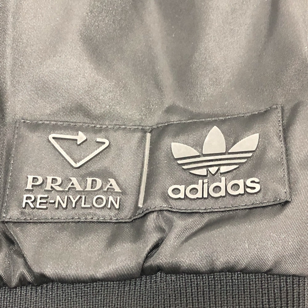 PRADA UJL206 トライアングルロゴ アディダスコラボ adidas スウェット Re Nylon トップス アパレル 長袖 ライン トレーナー ナイロン メンズ ブラック - brandshop-reference