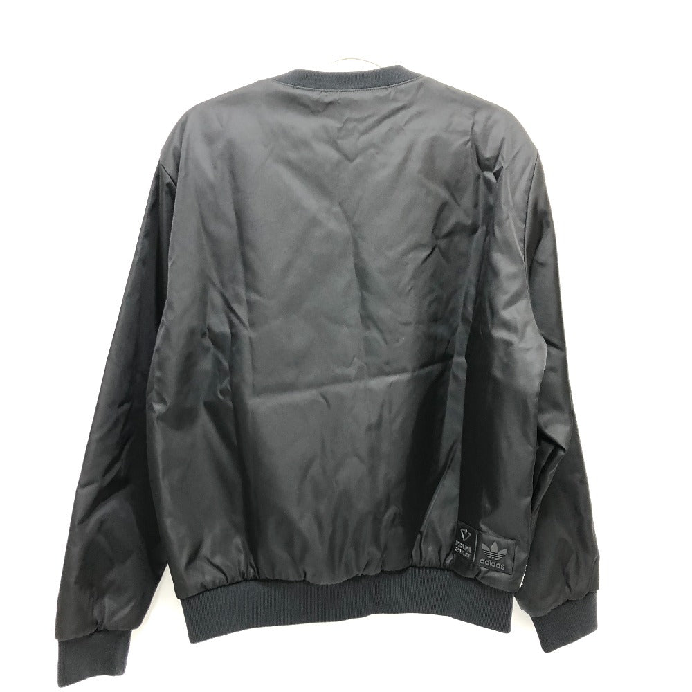 PRADA UJL206 トライアングルロゴ アディダスコラボ adidas スウェット Re Nylon トップス アパレル 長袖 ライン トレーナー ナイロン メンズ ブラック - brandshop-reference