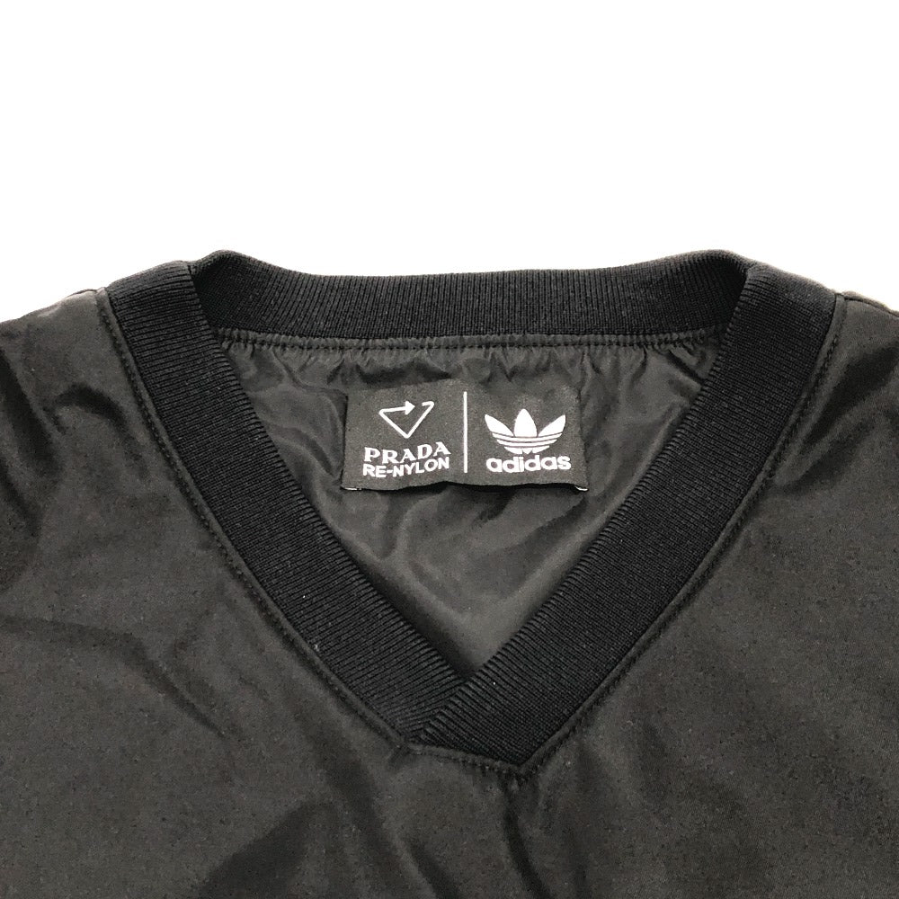 PRADA UJL206 トライアングルロゴ アディダスコラボ adidas スウェット Re Nylon トップス アパレル 長袖 ライン トレーナー ナイロン メンズ ブラック - brandshop-reference