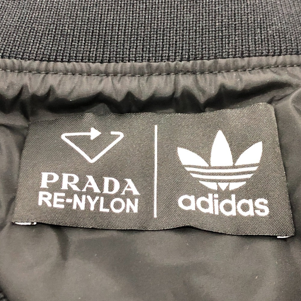 PRADA UJL206 トライアングルロゴ アディダスコラボ adidas スウェット Re Nylon トップス アパレル 長袖 ライン トレーナー ナイロン メンズ ブラック - brandshop-reference