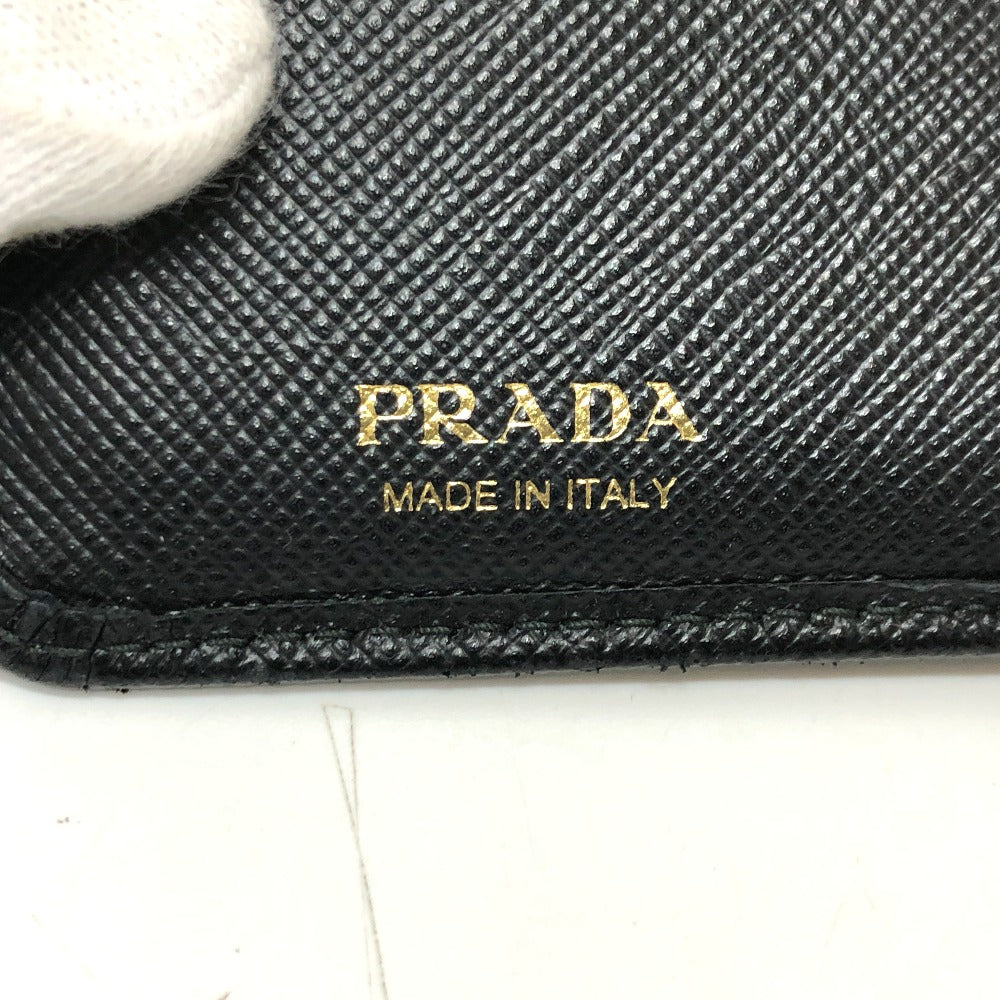 PRADA 1ML225 トライアングルプレート 2つ折り財布 ナイロン/レザー レディース - brandshop-reference