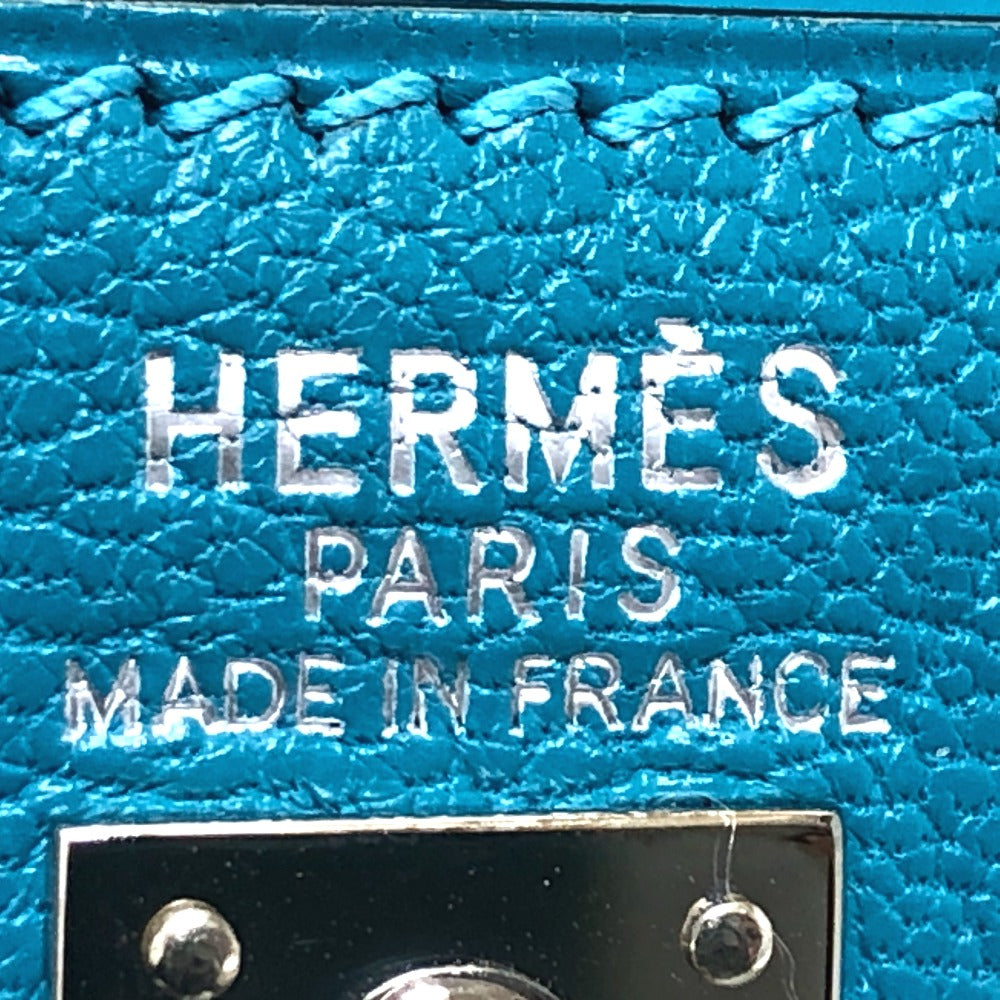HERMES クラッチバッグ ストッパー シェーヌダンクル フラット セカンドバッグ ポーチ シェブルミゾル レディース ブルージーン