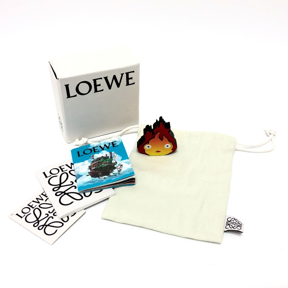 LOEWE N000AD4X05 ハウルの動く城 カルシファー パーツ ダイス カーフ チャーム ウッド ユニセックス - brandshop-reference