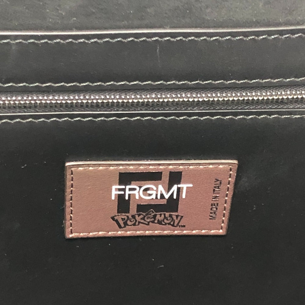 FENDI Zucca Pokemon Cairyu 2WAY Shoulder Bag Bag Shoulder Tote Bag Canvas/Leather Women's Brown