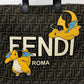 FENDI Zucca Pokemon Cairyu 2WAY Shoulder Bag Bag Shoulder Tote Bag Canvas/Leather Women's Brown