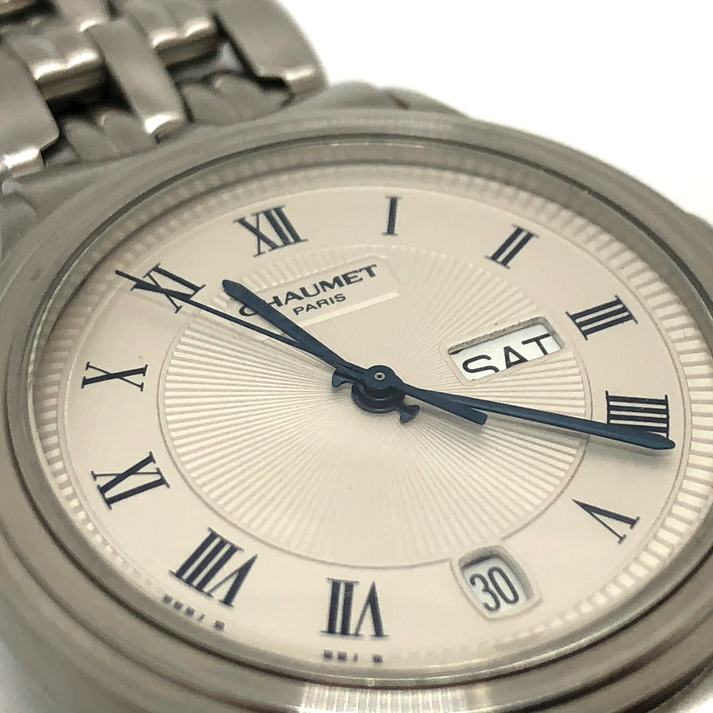 Chaumet 1A0017 アクィラ デイデイト クォーツ 時計 腕時計 ウォッチ 腕時計 SS メンズ シルバー - brandshop-reference