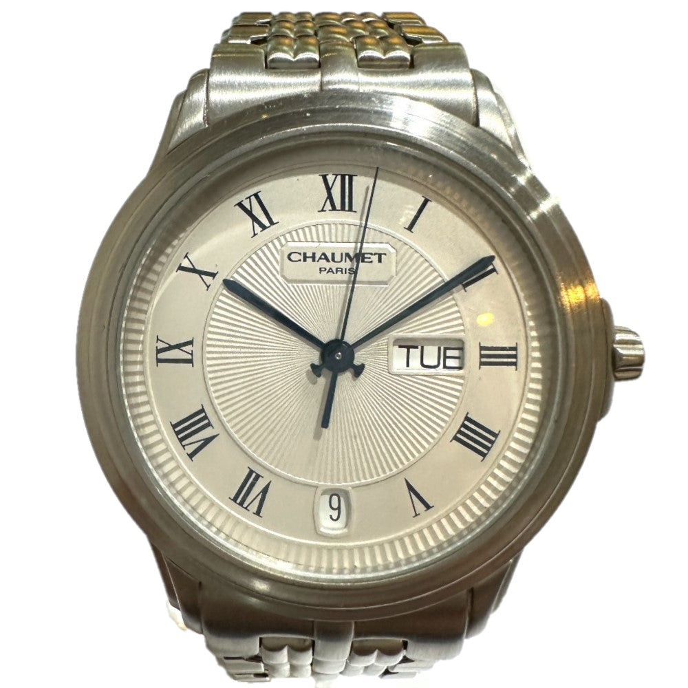 Chaumet 1A0017 アクィラ デイデイト クォーツ 時計 腕時計 ウォッチ 腕時計 SS メンズ シルバー - brandshop-reference