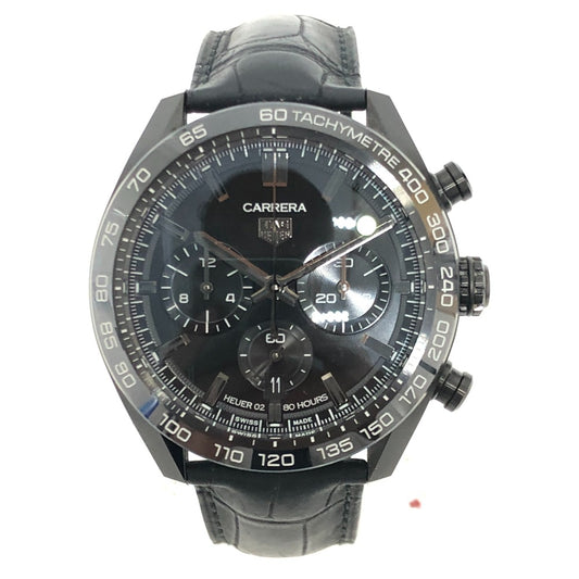TAG HEUER CBN2A1G.FC6501 カレラ キャリバーホイヤー02 ジャパン ブラックエディション 自動巻き 腕時計 時計 ウォッチ 腕時計 SS メンズ ブラック