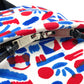 SAINT LAURENT PARIS 326865 Multi-Print Backpack in Leather and Canvas, Men's, White/Red/Blue