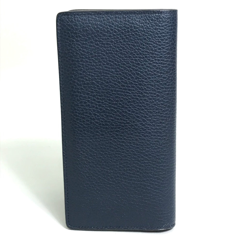 LOUIS VUITTON M58818 Portefeuille Brazza Bifold Long Wallet, Taurillon, Men's, Oceane, Navy