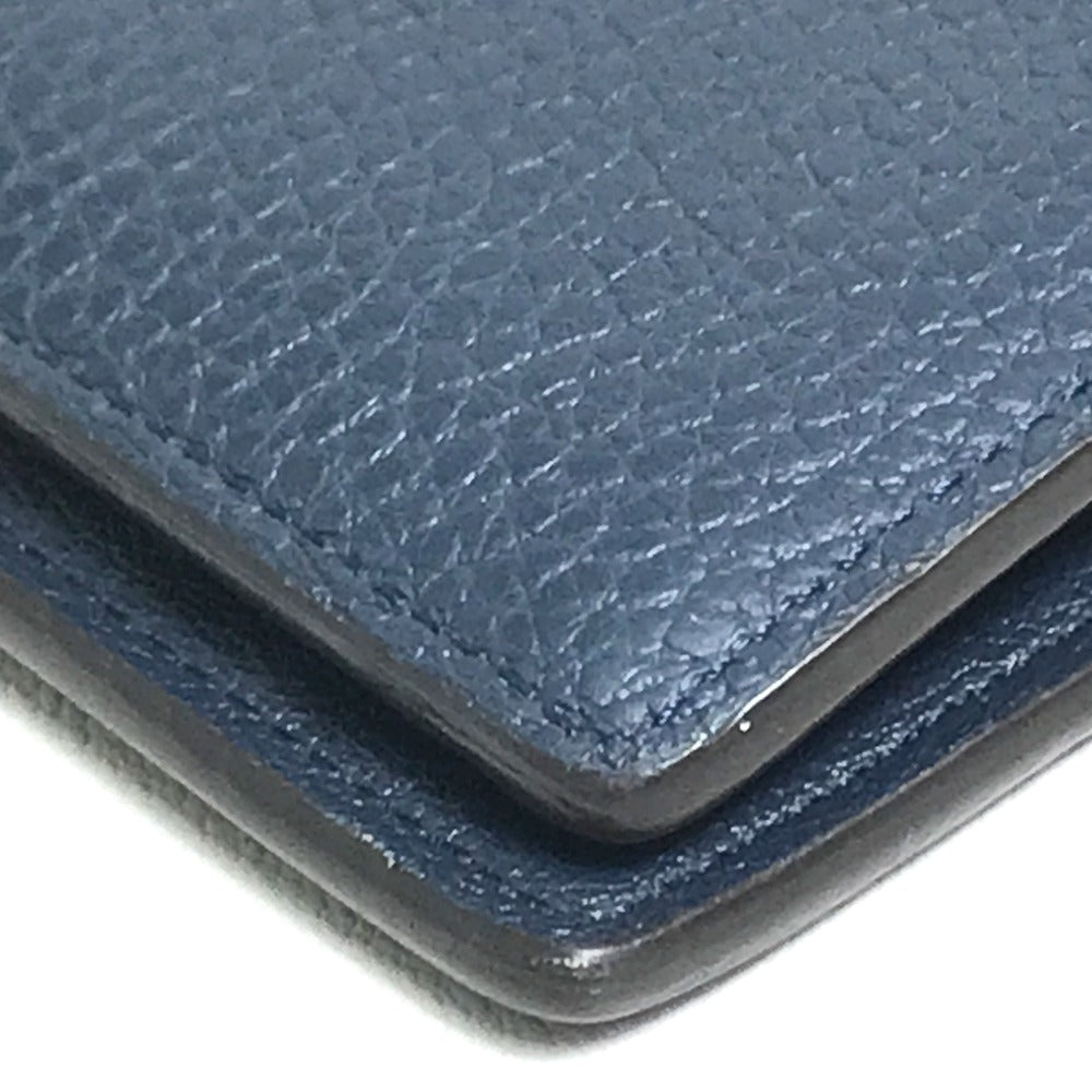 LOUIS VUITTON M58818 Portefeuille Brazza Bifold Long Wallet, Taurillon, Men's, Oceane, Navy