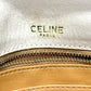 CELINE Macadam Hardware Vintage 2-Way Crossbody Shoulder Bag in White Leather