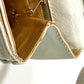CELINE Macadam Hardware Vintage 2-Way Crossbody Shoulder Bag in White Leather