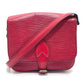 LOUIS VUITTON M52247 Epi Carte Ciel MM Bag Pochette Shoulder Bag in Epi Leather, Women's, Castilian Red